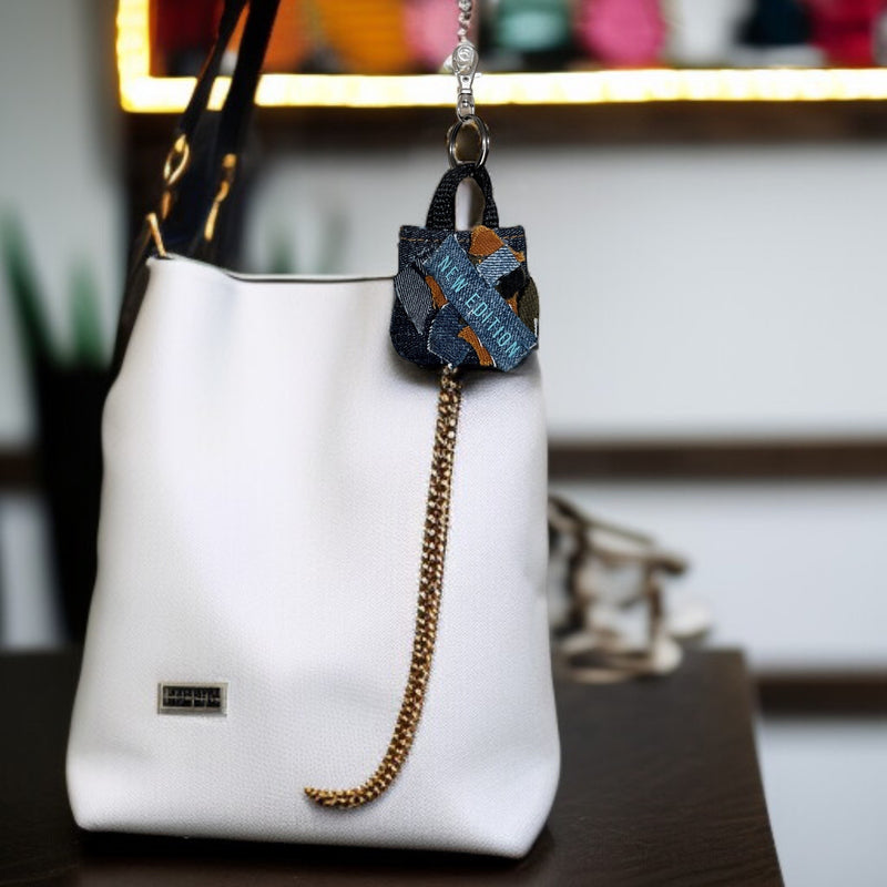 Patchwork keychain